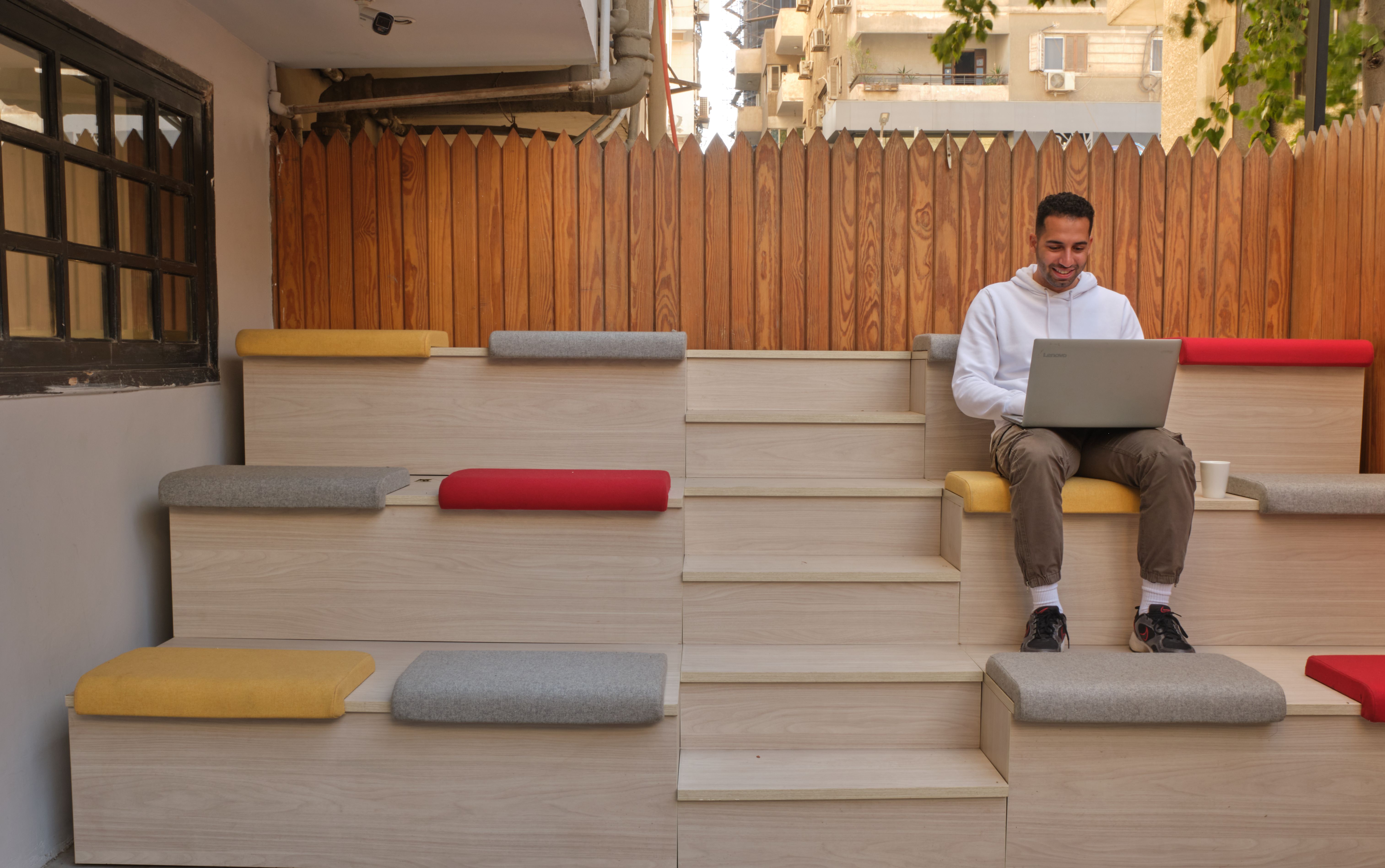 Outdoor area at Coworker. 