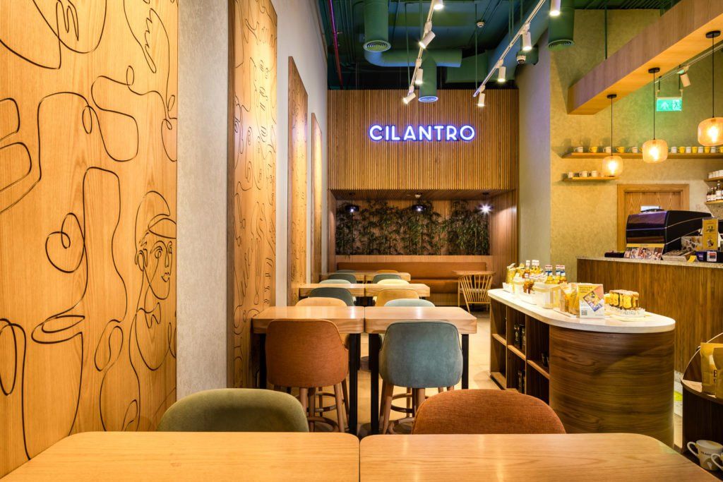 Cilantro store from the inside. 